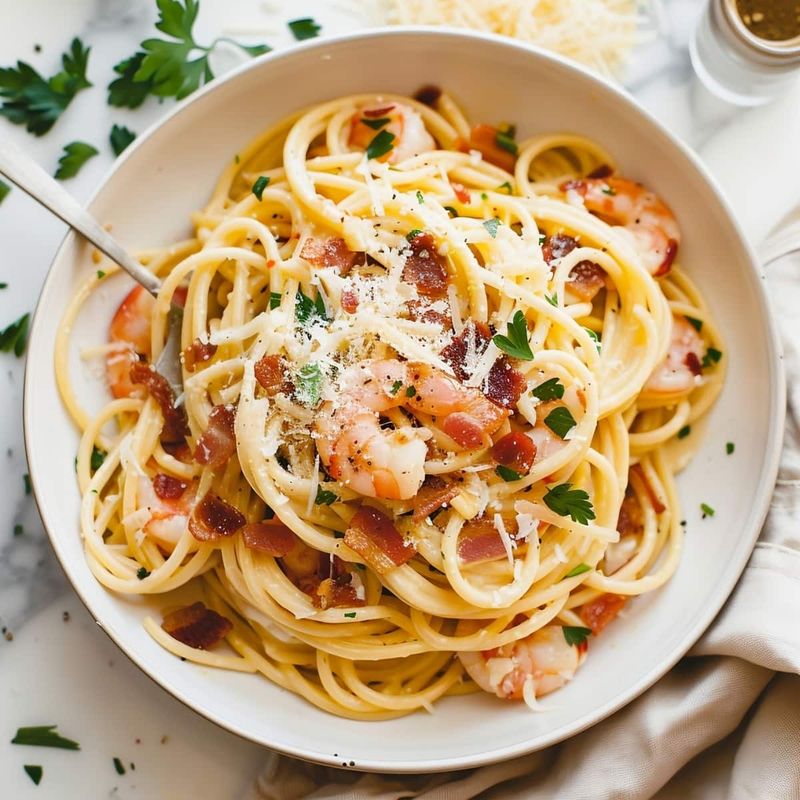 Shrimp Carbonara