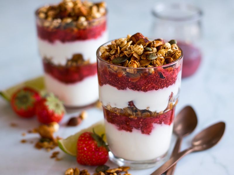 Strawberry Chia Yogurt Parfaits
