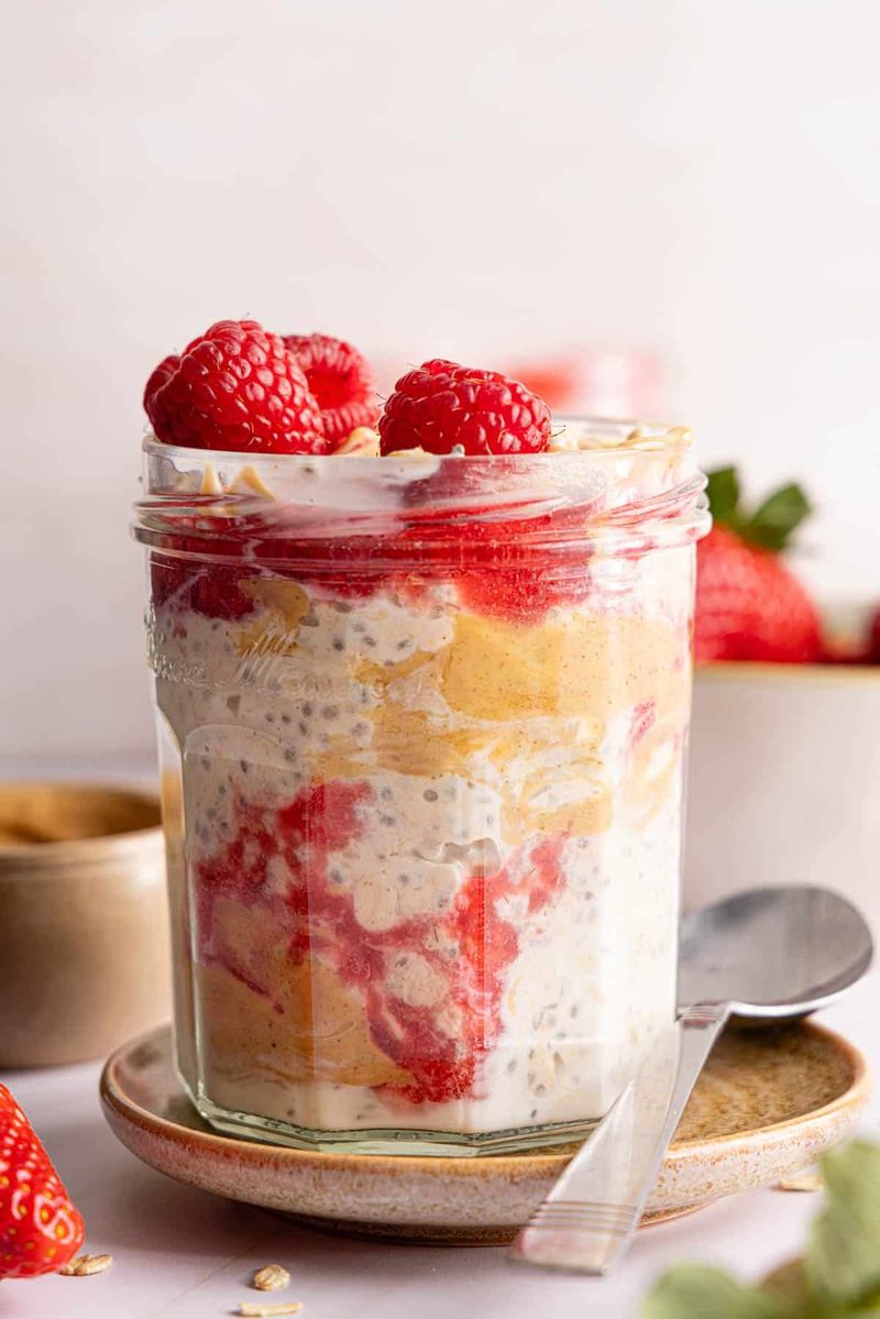 PB&J Overnight Oats