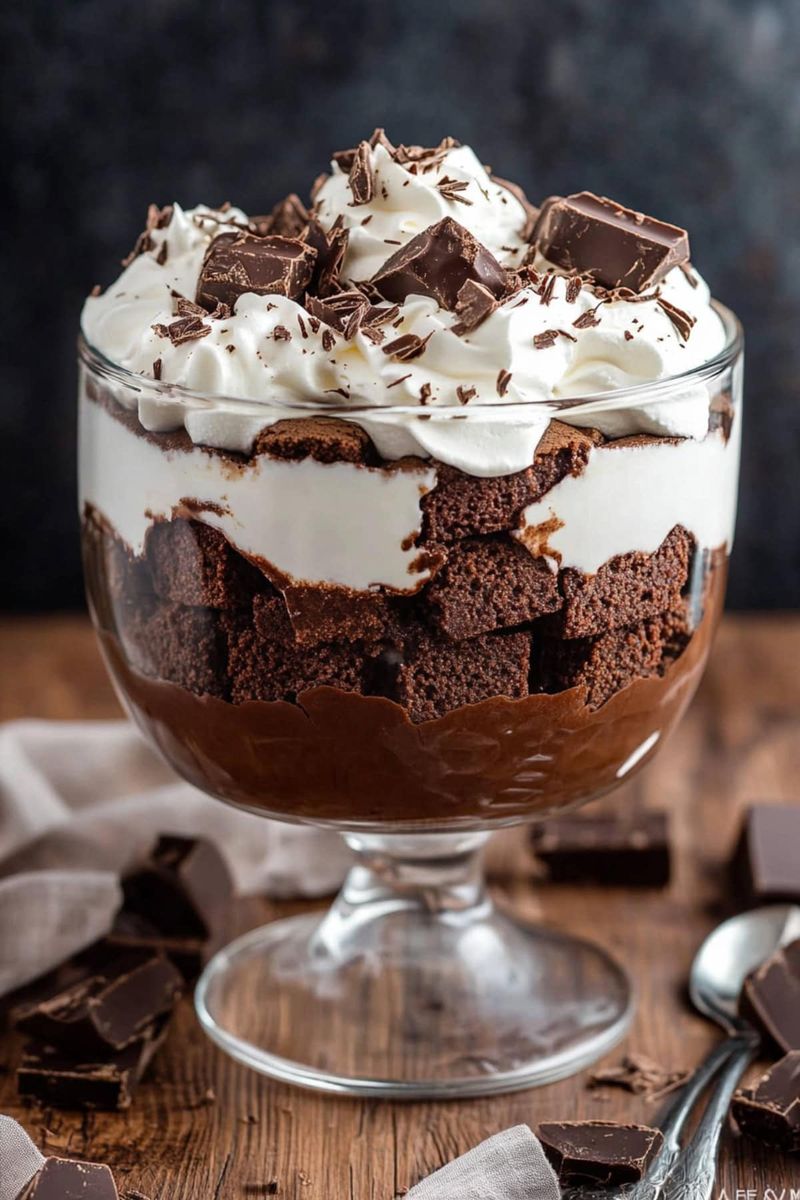 Chocolate Brownie Trifle