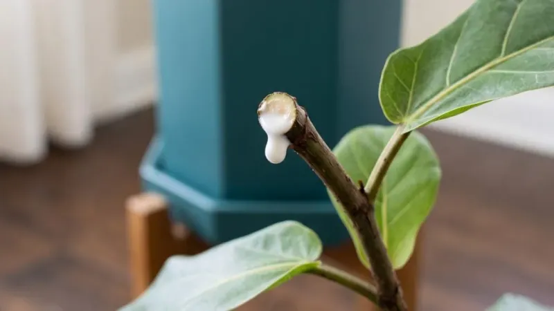 Fig sap makes skin protection part of pruning
