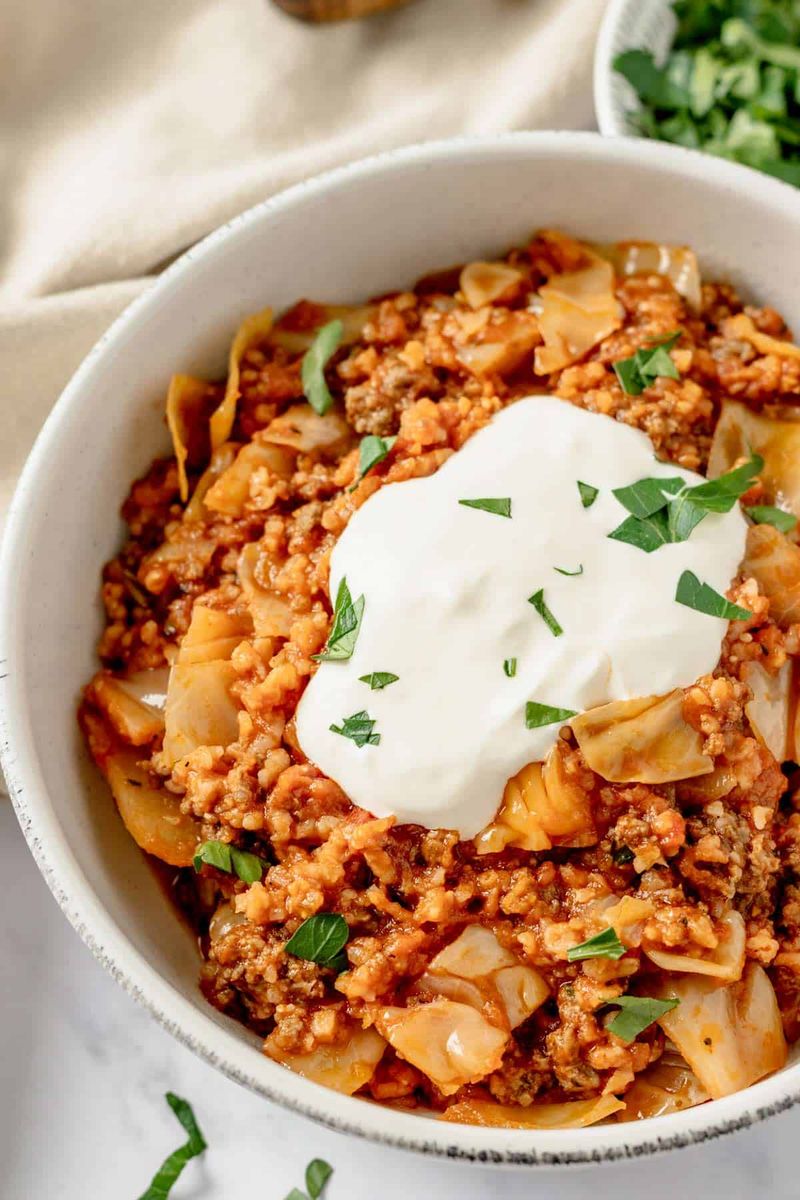 Russian “lazy” golubtsy casserole