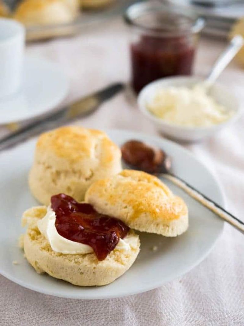 Scones with jam and clotted cream