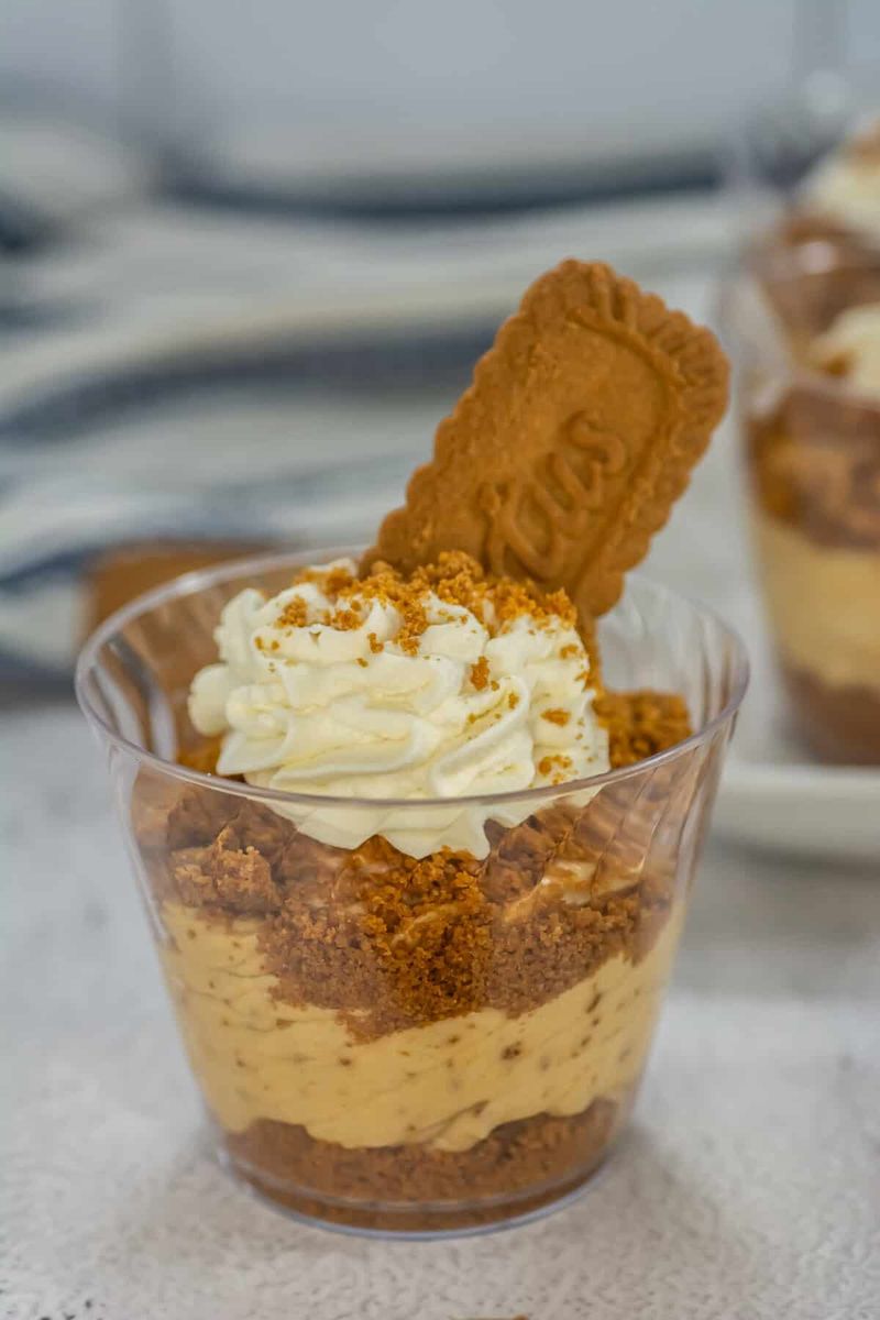 Biscoff trifle cups