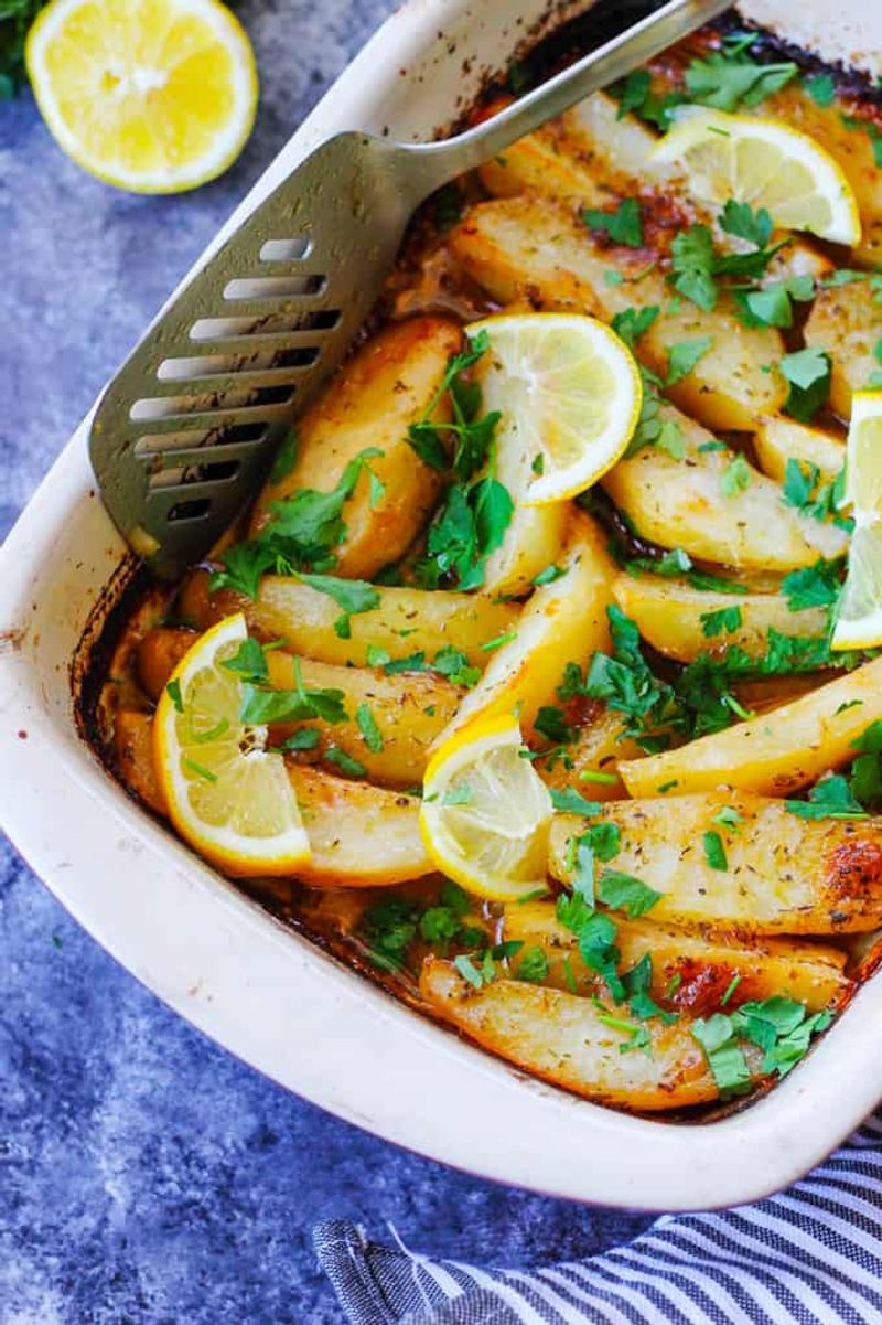 Greek Lemon Potatoes