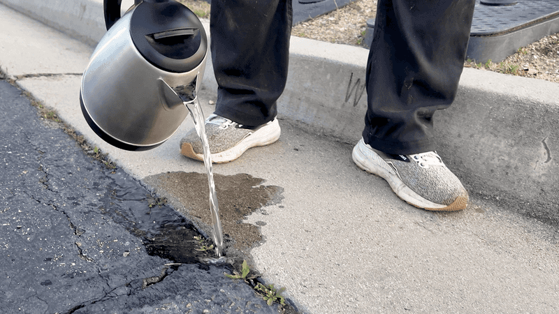 Treat the kettle as a burn hazard