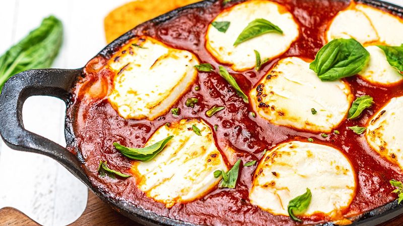 Warm Goat Cheese And Marinara Dip