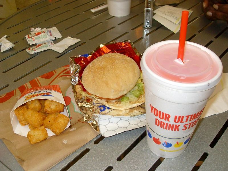 Sonic: Grilled Chicken Sandwich or Smaller Burger, No Mayo