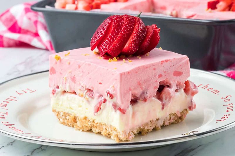 Lemon Strawberry Cream Cheese Bars
