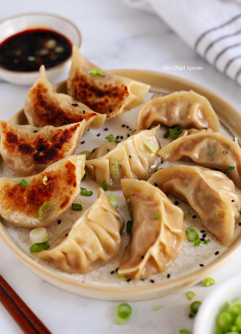 A good plate of dumplings
