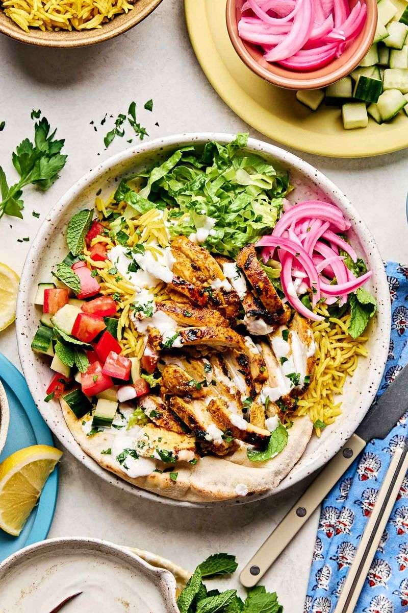 Chicken Shawarma Rice Bowls