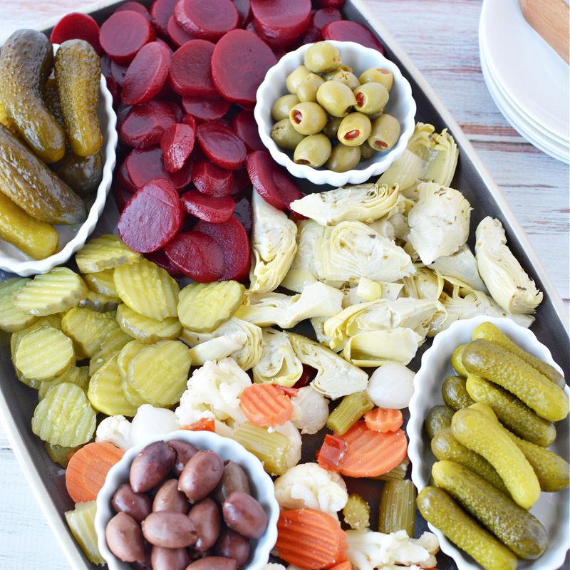 Quick Pickle Snack Plate