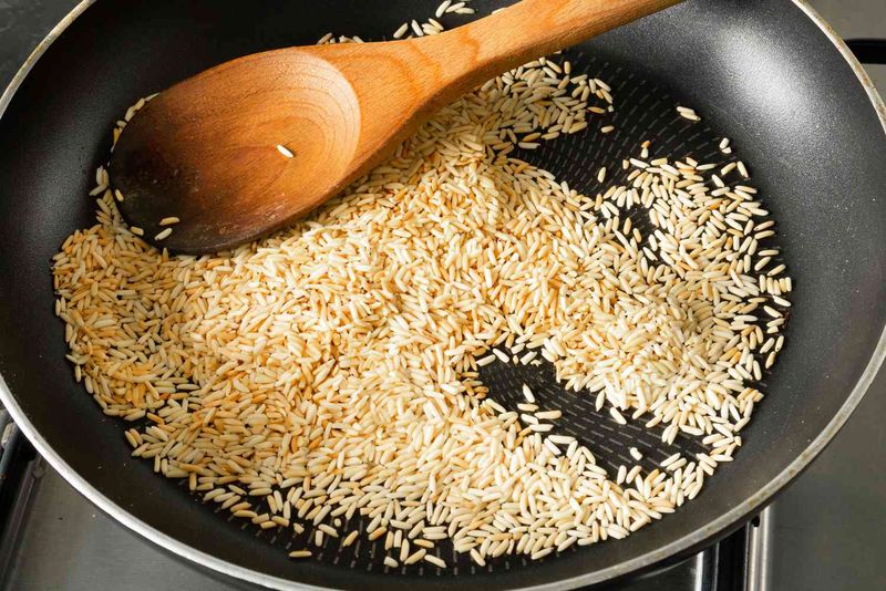 Toast the Rice Before Adding Liquid