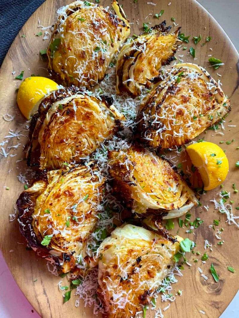 Italian Roasted Cabbage Slices