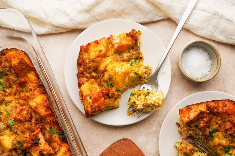 Overnight Sausage And Egg Strata