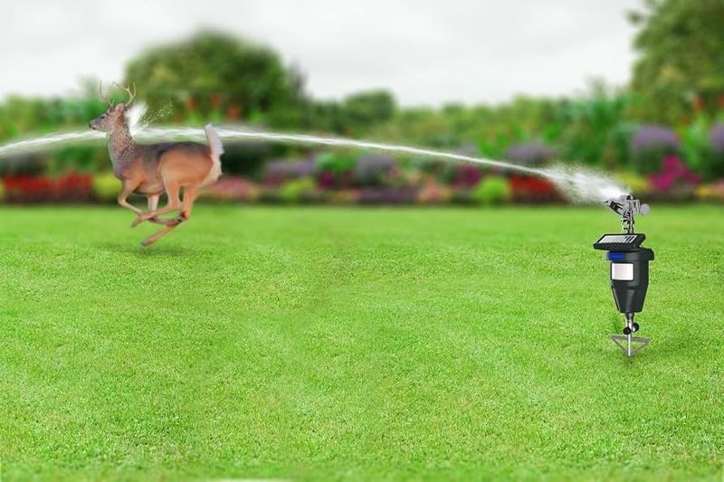 Use Motion-Activated Sprinklers
