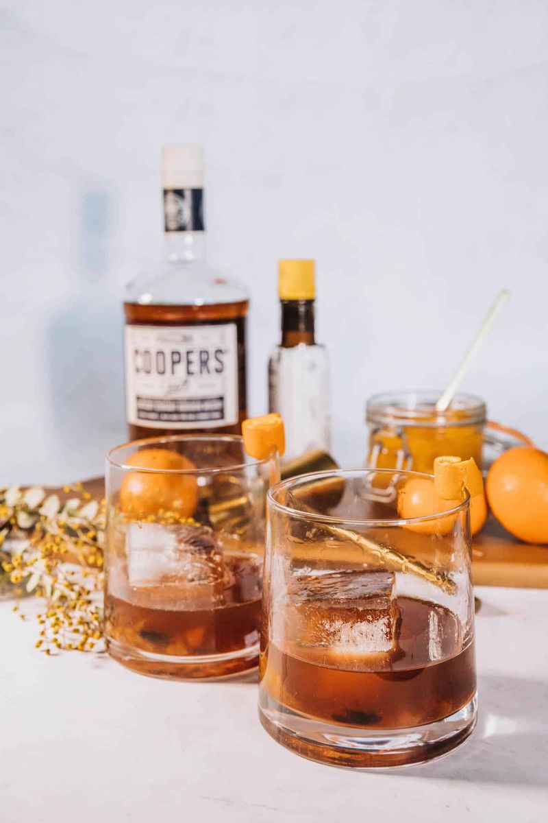 Mandarin Orange Old Fashioned Cocktail