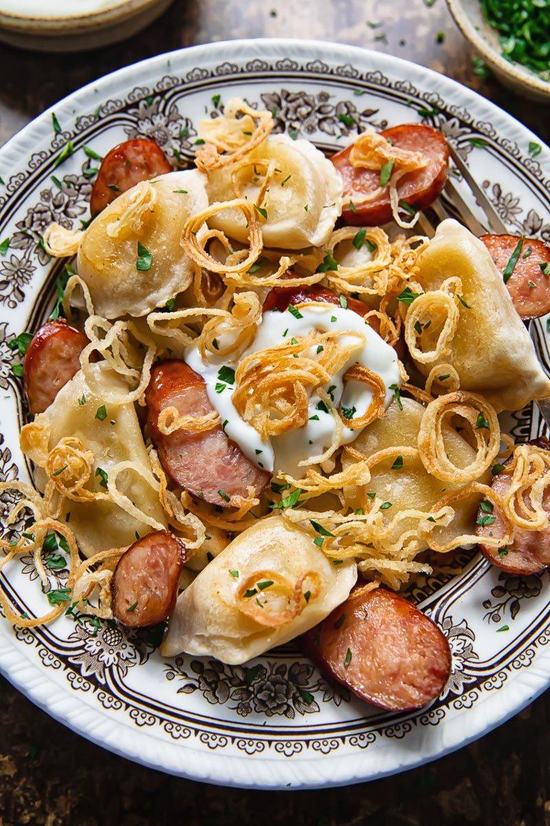 Pierogi And Sausage