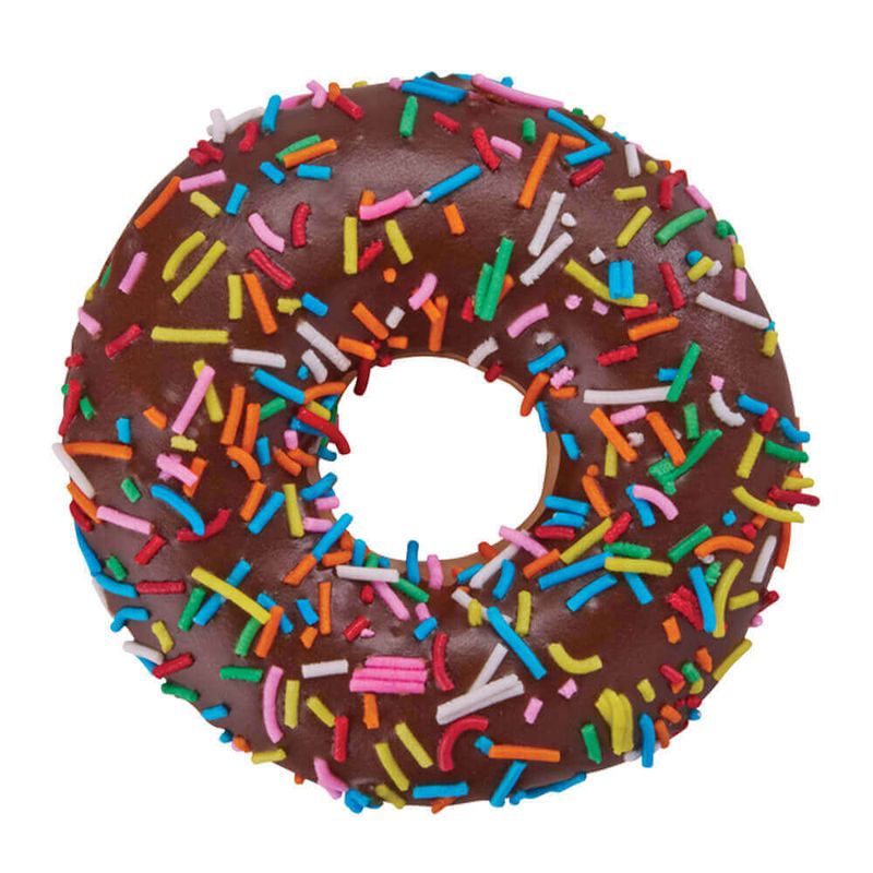 Chocolate Iced With Sprinkles