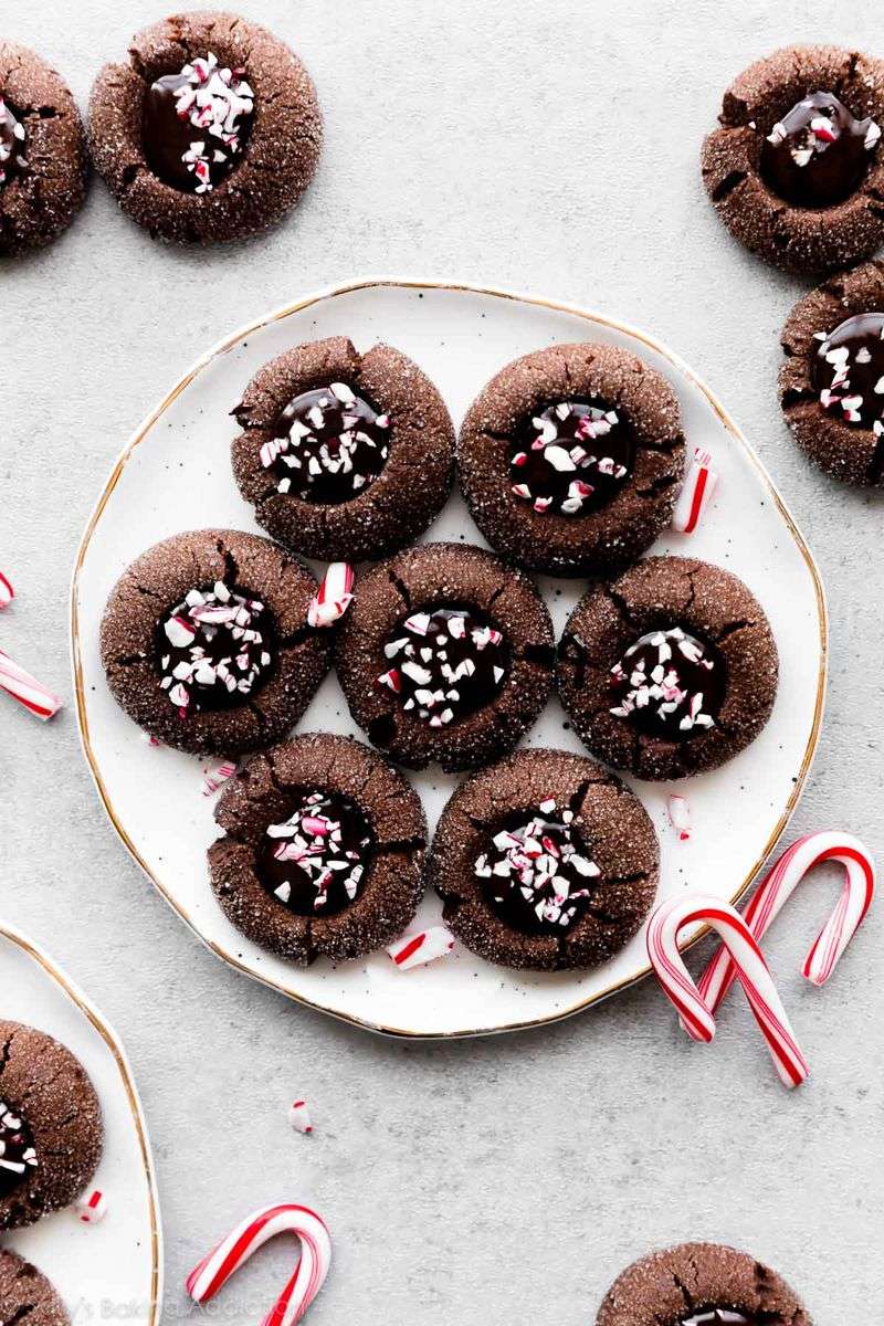 Peppermint thumbprints