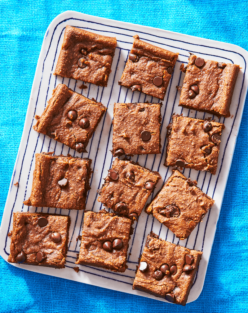 Chickpea Chocolate Chip Blondies