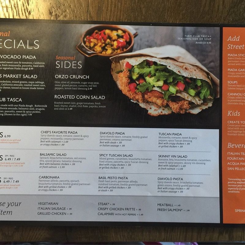 Ohio: Piada Italian Street Food