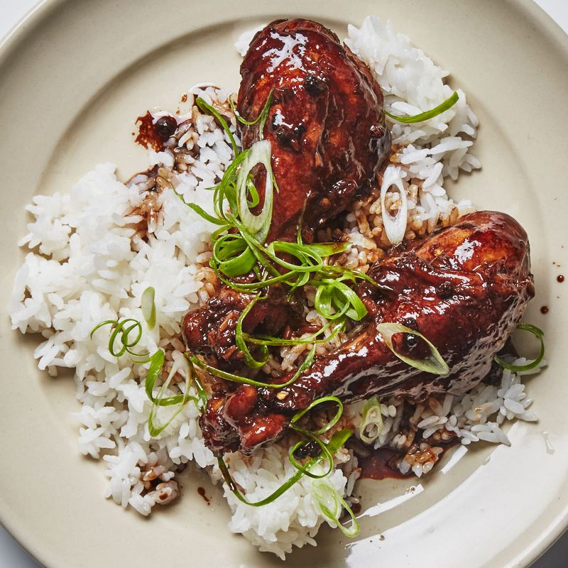 Chicken Adobo With Lots Of White Onion