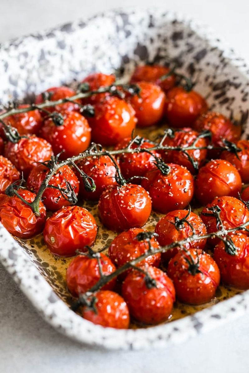 Grilled Cherry Tomatoes on the Vine