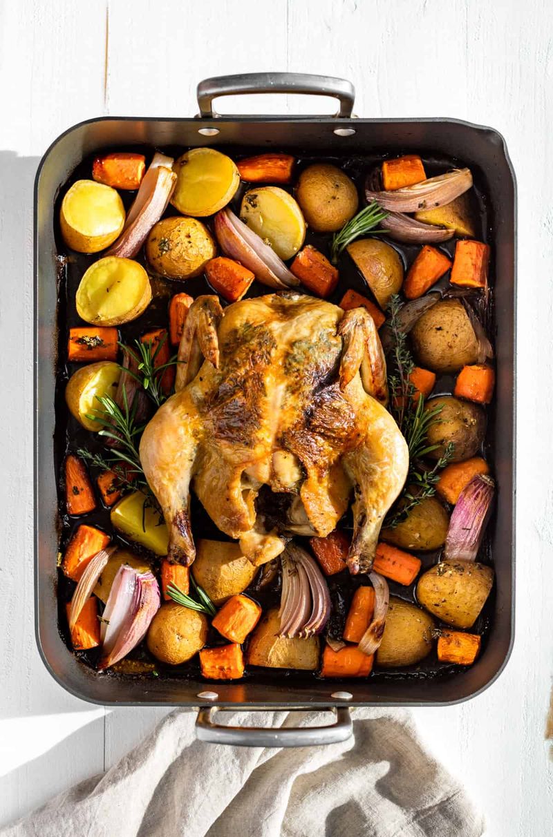 Roasted Whole Chicken with Vegetables