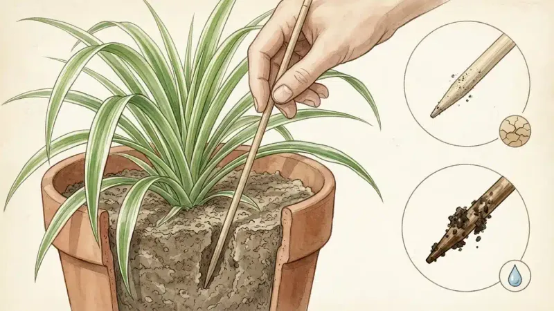 Check Soil Dryness With Your Finger