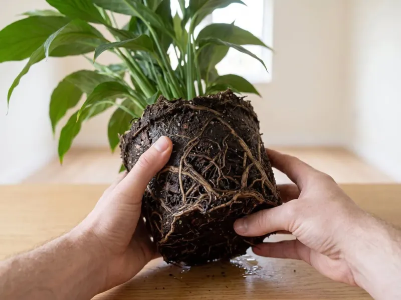 Inspect the roots if the plant keeps declining