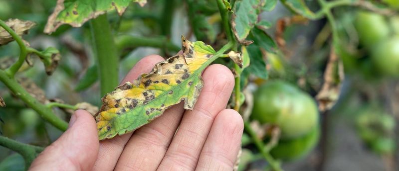 Spraying Leaves In Hot, Sunny Weather