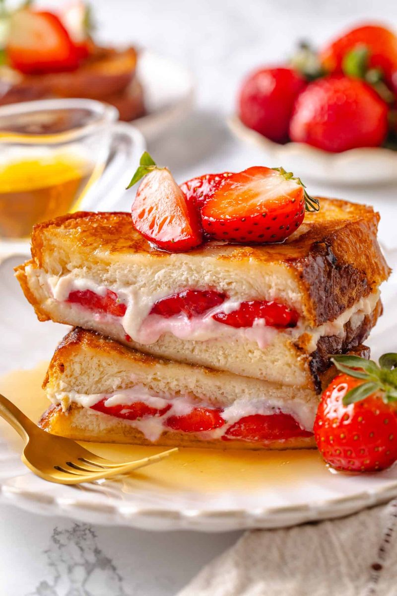 Strawberry Stuffed French Toast