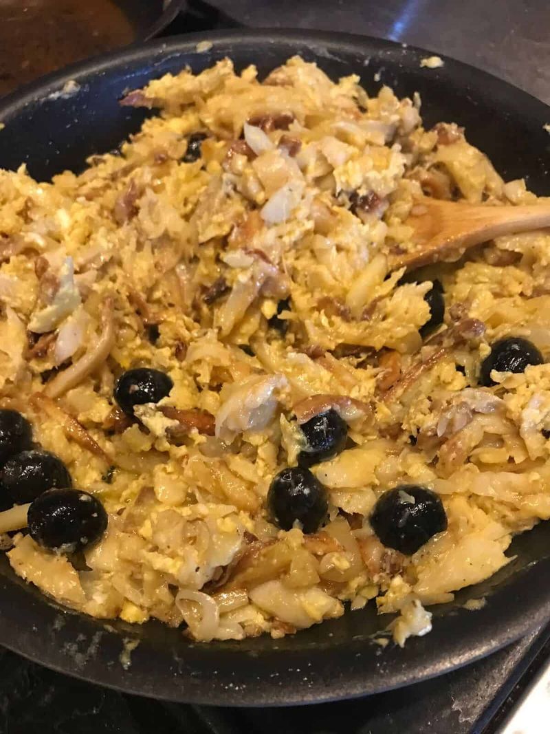 Revuelto de bacalao