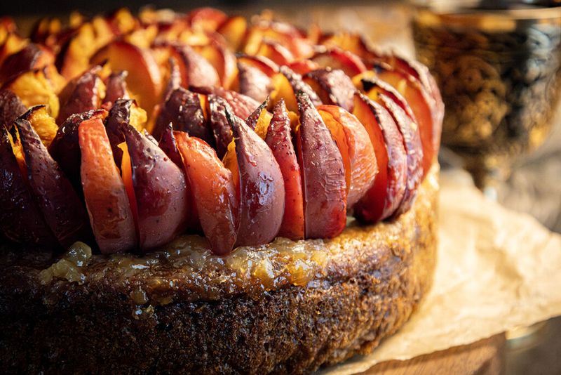 Plum Upside-Down Cake