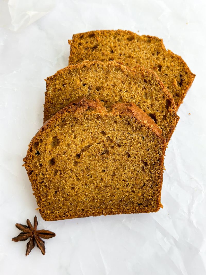 Soft Pumpkin Bread Slices