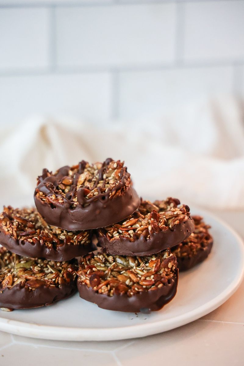 Sunflower Seed Chocolate Bites