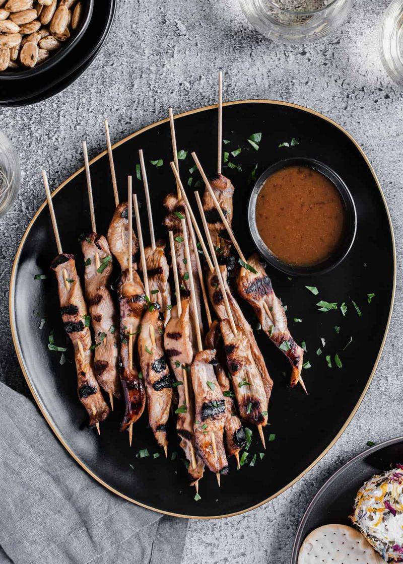 Chicken Skewers with Dipping Sauce