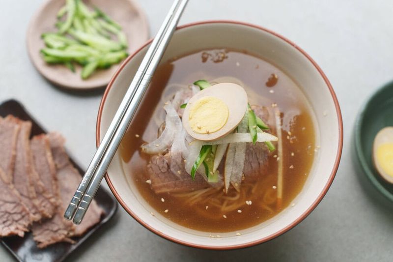 Naengmyeon (cold noodles)