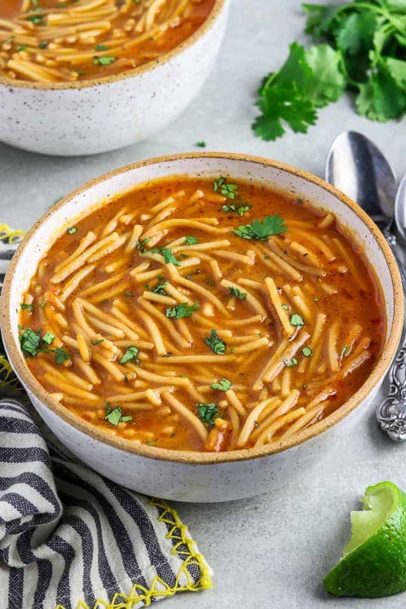 Sopa de Fideo (Mexican Toasted Noodle Soup)