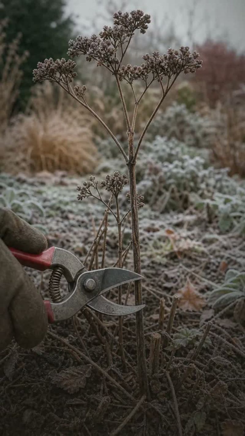 Trim first-winter stems and protect older ones