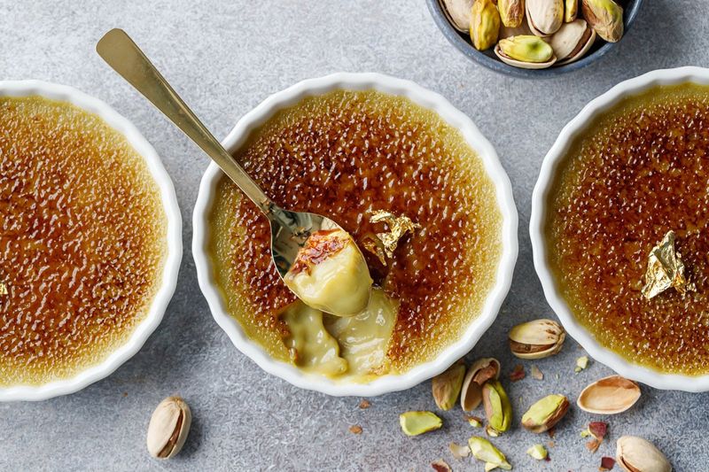 Pistachio Creme Brulee
