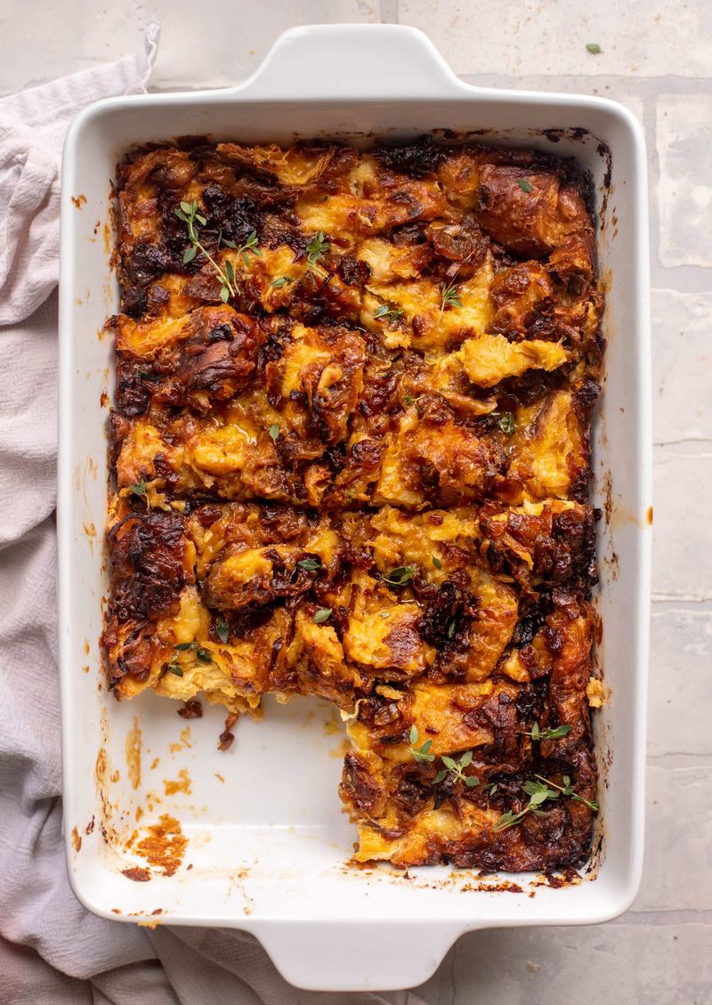 French Onion Croissant Bake