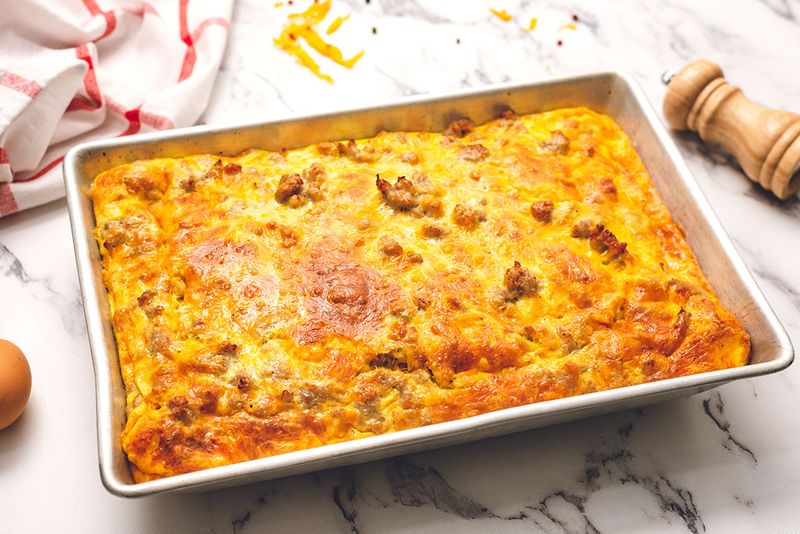 Hash Brown and Sausage Crescent Bake