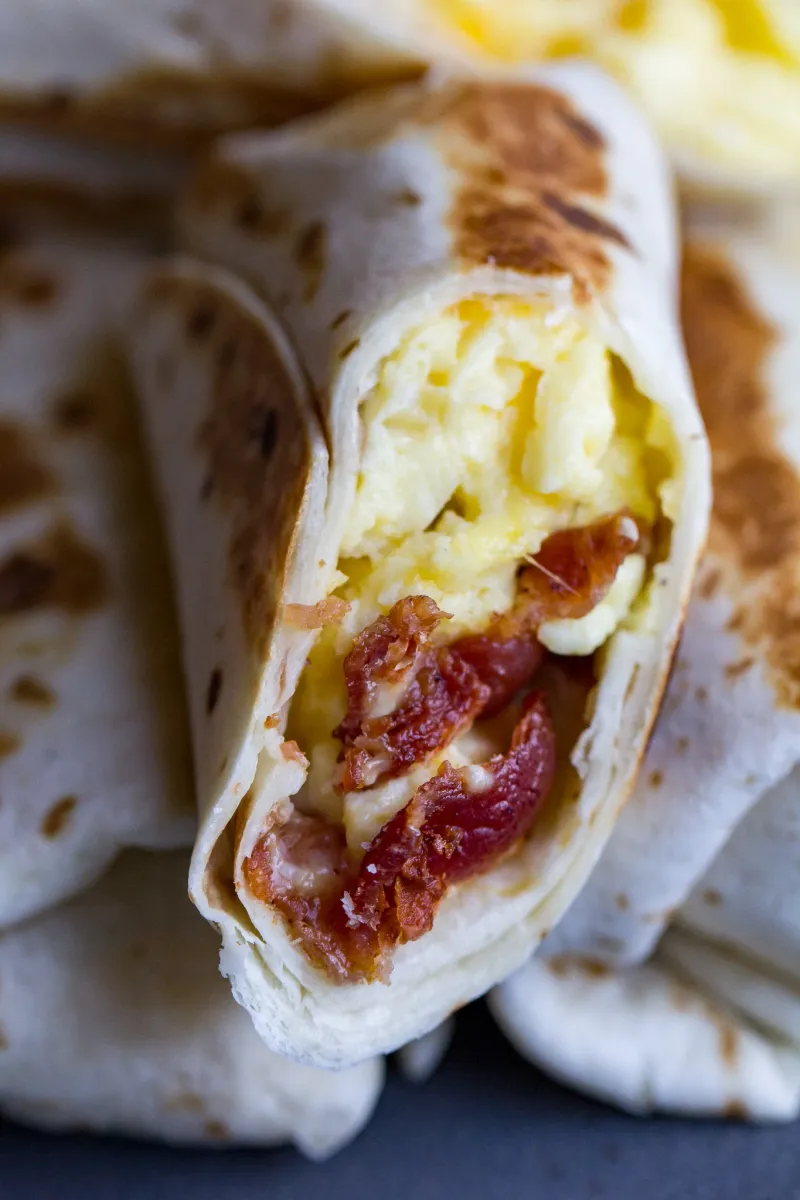Egg-To-Tortilla Breakfast Wrap