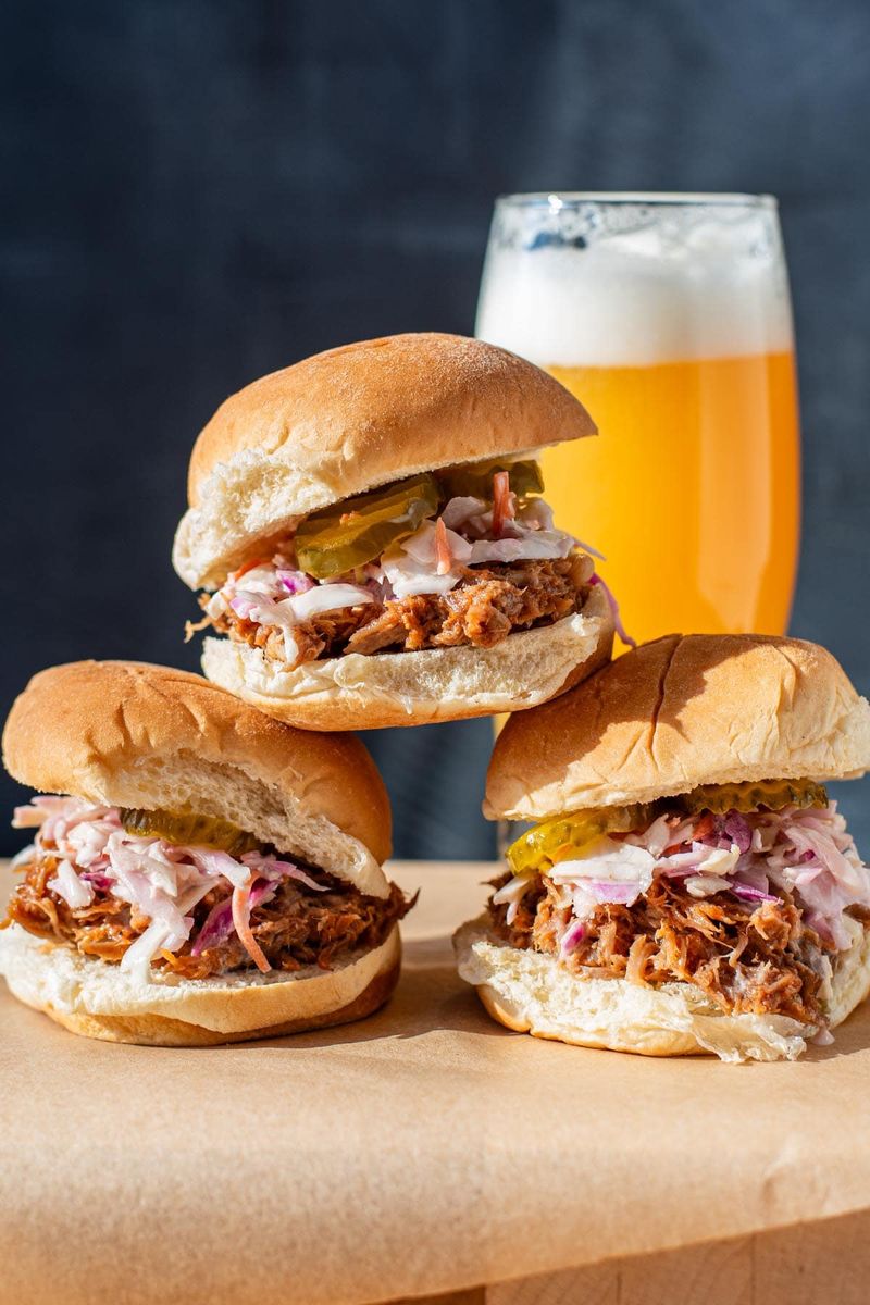 Pulled Pork Sliders With Pickles