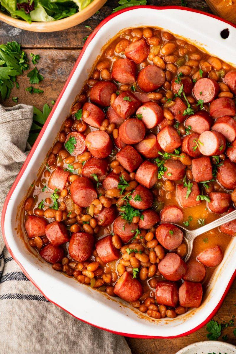 Baked Beans and Hot Dog Casserole