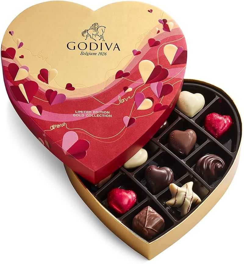 Godiva Gold Collection Heart Gift Box