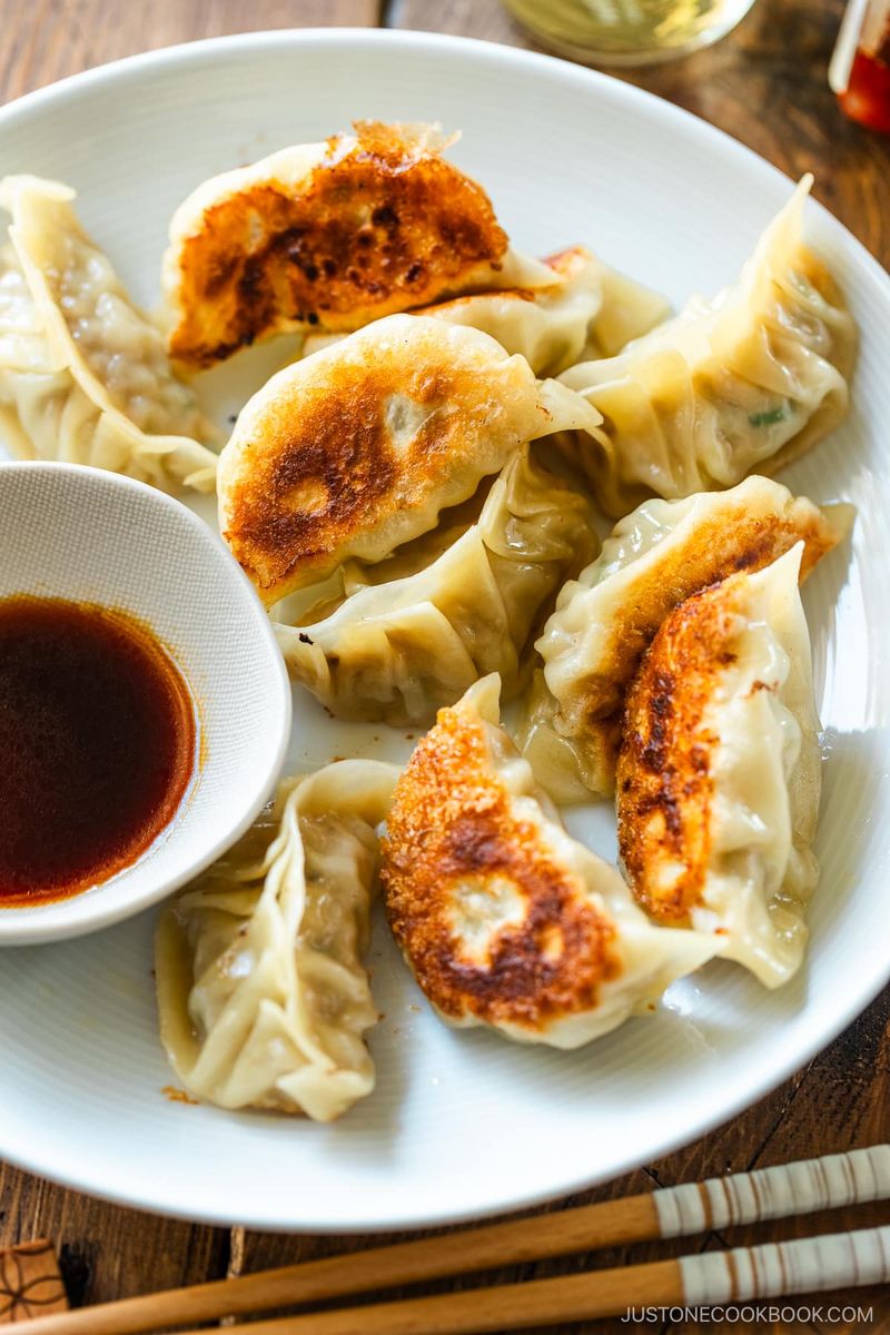 Japanese Chicken, Ginger, and Shiso-Style Gyoza