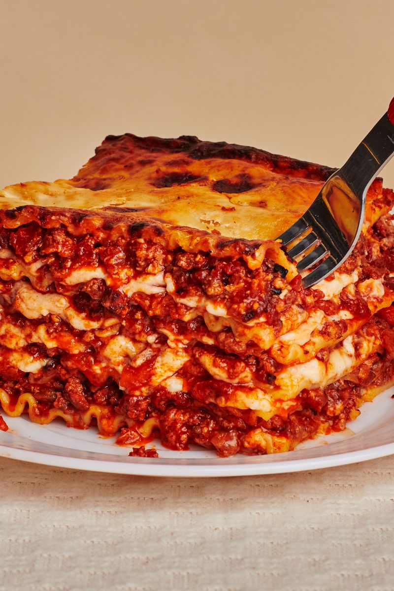 Lasagna (Traditional Meat and Cheese)